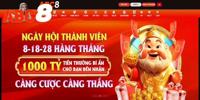 Thương hiệu nhà cái Nổ hũ ABC8 uy tín, chất lượng và đẳng cấp